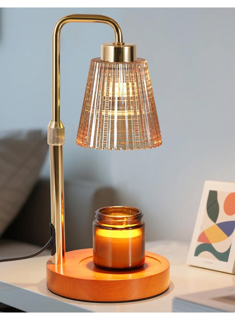Bukela Candle Warmer Lamp with Timer Dimmable, Birthday Gifts for Women Mom, House Warming Gifts New Home Decor, Wax Melt Warmer for Jar Candles with 2 Bulbs - Image 1